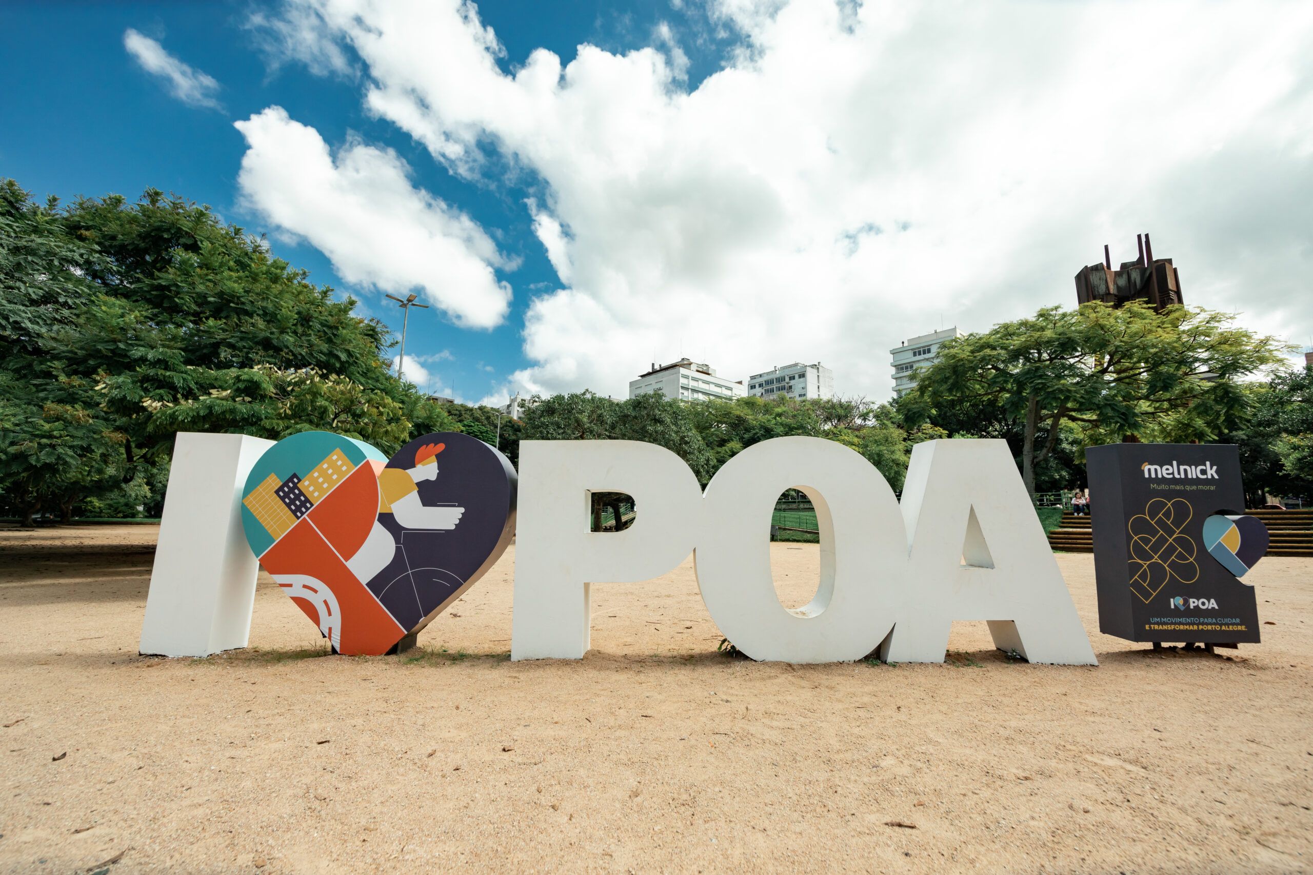 Campanha "I Love POA" promovida pela incorporada Melnick.