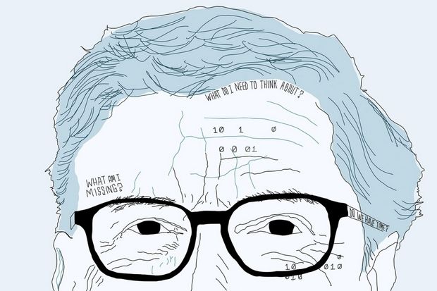 Ilustração do documentário "O Código Bill Gates".